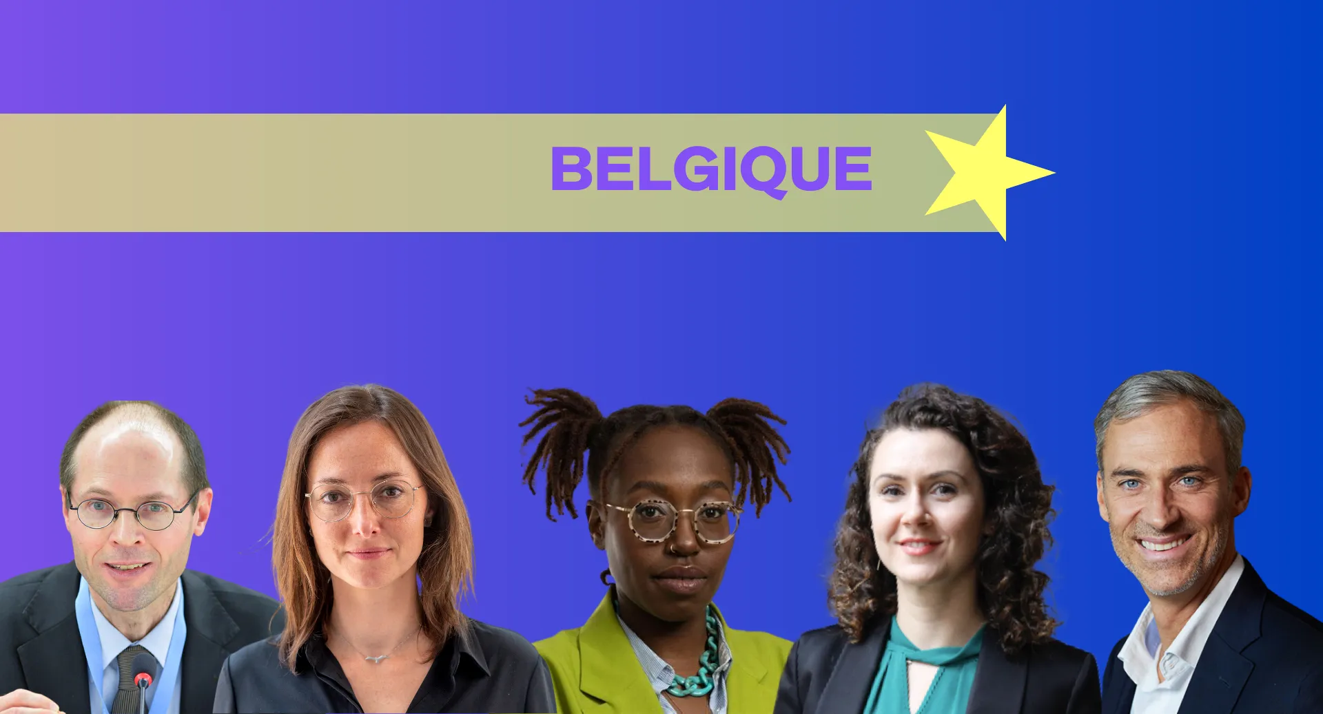 Hier sieht man die EU Future 100 Kandidat*innen aus Belgien