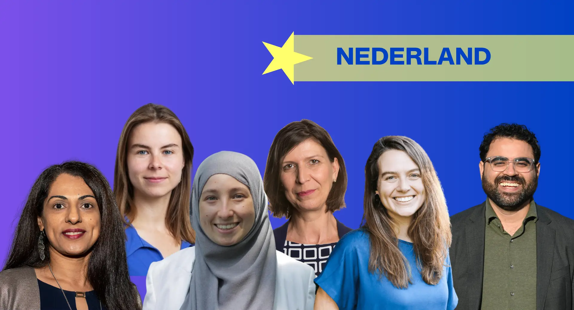 Hier sieht man alle Kandidierenden der EU Future 100 aus den Niederlanden