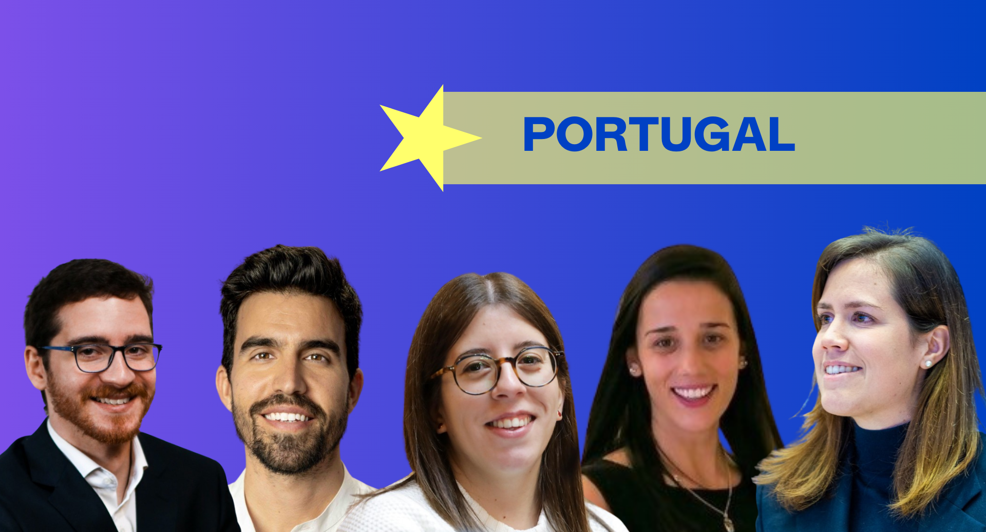 Hier sieht man alle Kandidierenden der EU Future 100 aus Portugal