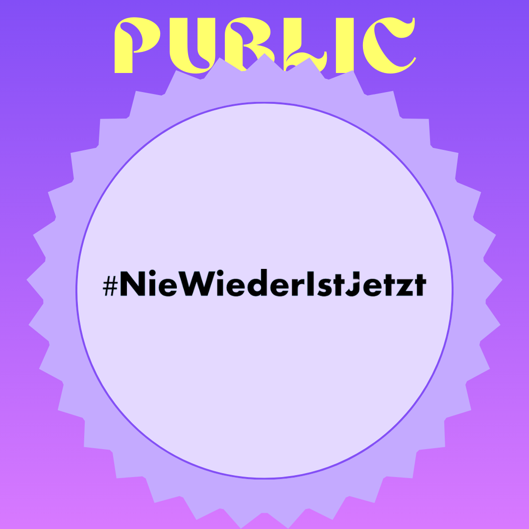 #NieWiederIstJetzt