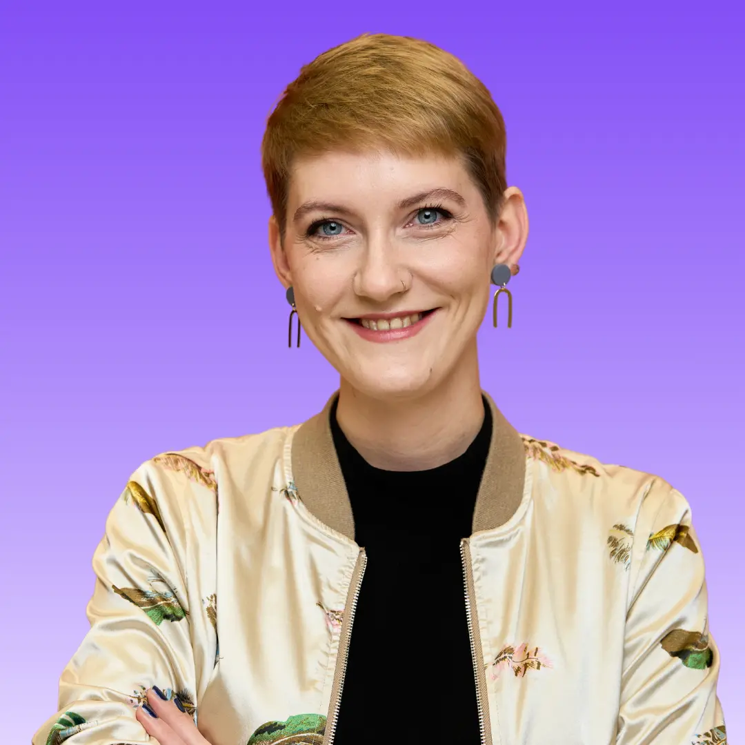 Das ist Sophie Koch, eine unserer Kandidierenden für die Landtagswahl 2024 in Sachsen.